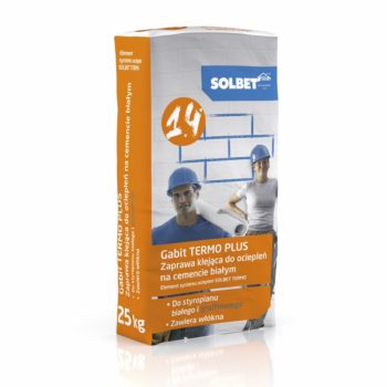 Gabit TERMO PLUS 1.4 – zaprawa klejąca do ociepleń na cemencie białym