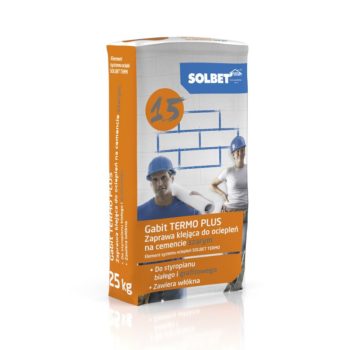 Gabit TERMO PLUS 1.5 – zaprawa klejąca do ociepleń na cemencie szarym